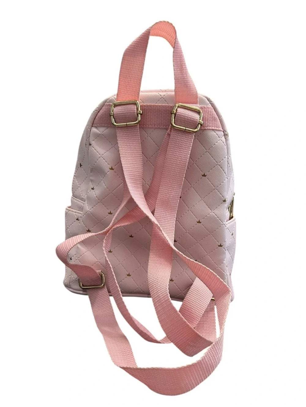 Loungefly Disney Pink Castle Mini Backpack Disneyland Pink Quilted Disney Day